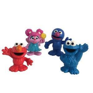 Hasbro Sesame Street Toy Figures 3in Elmo Cookie Monster Grover Abby Cake Topper